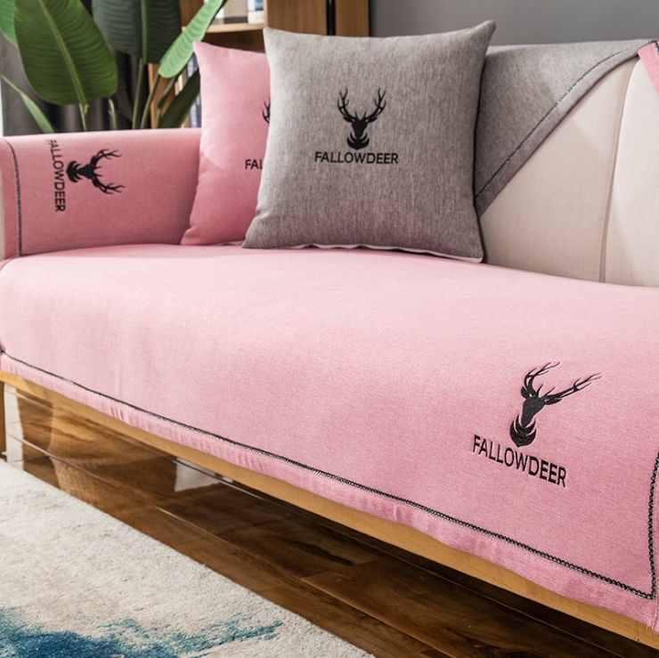 논슬립 쇼파커버 70X150 소파패드 천갈이 덮개 매트 방석 그레이 3인용