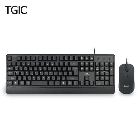 TGIC TGC-MK4000 유선 키보드 마우스 세트 (블랙)