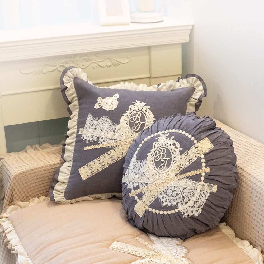 마벨로제 소피아 린넨 사각 침대 쿠션커버 쇼파 쿠션 40x40