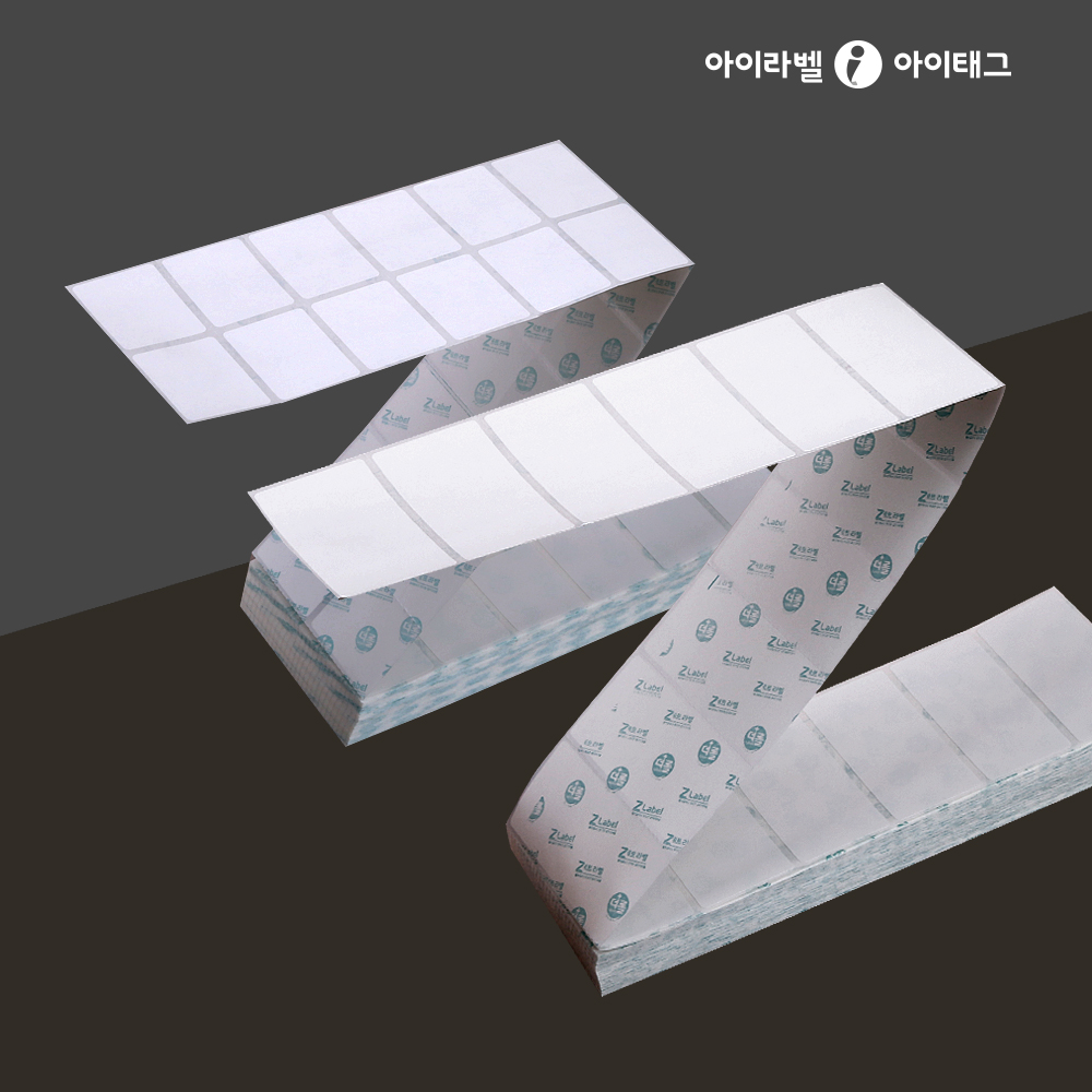 아이라벨 접이식 감열라벨 ZL018018DT-Φ18mm 2줄 / 소 X 6000라벨 - 상품 이미지