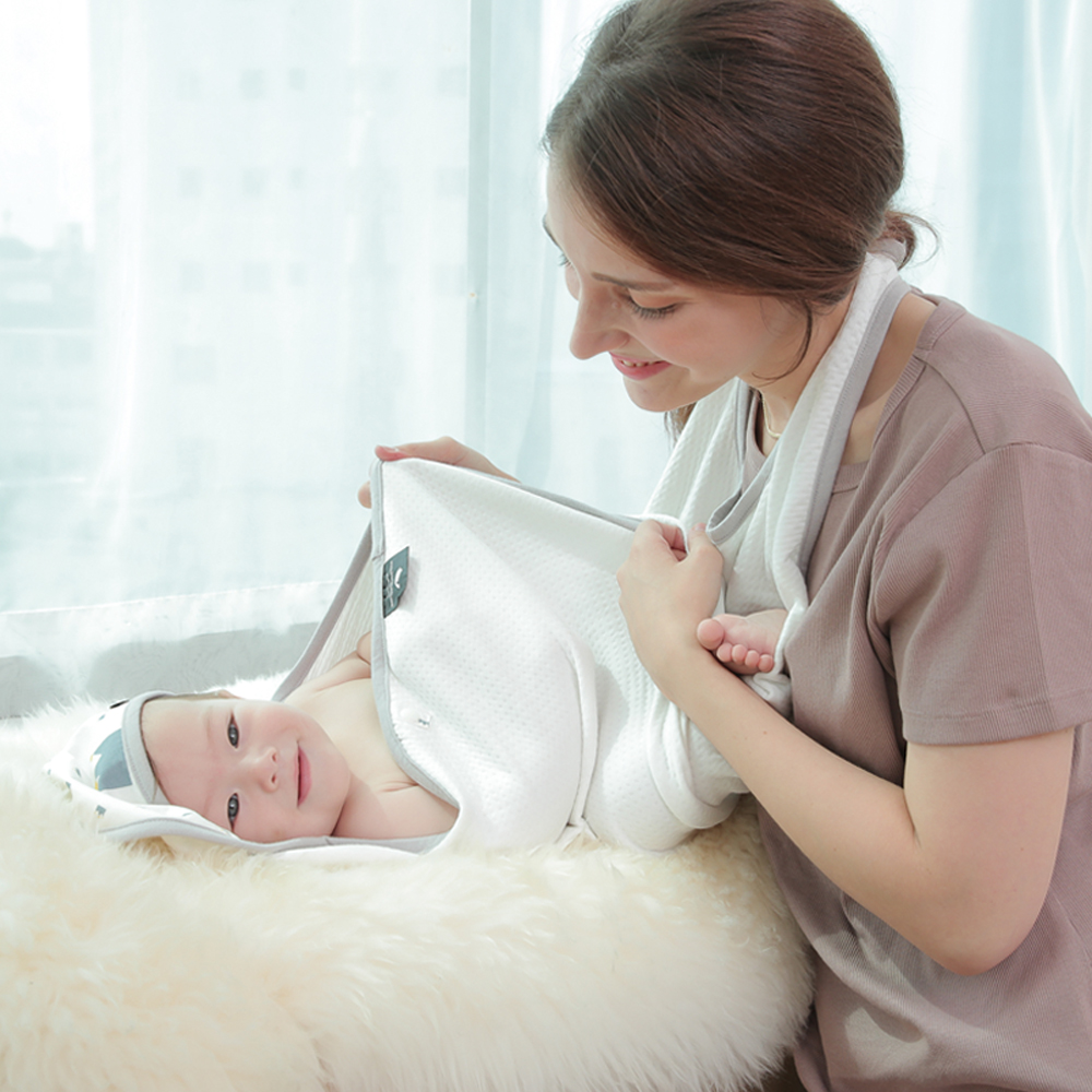 프랜대디 대나무항균 신생아 유아 아기목욕타올 수건 앞치마