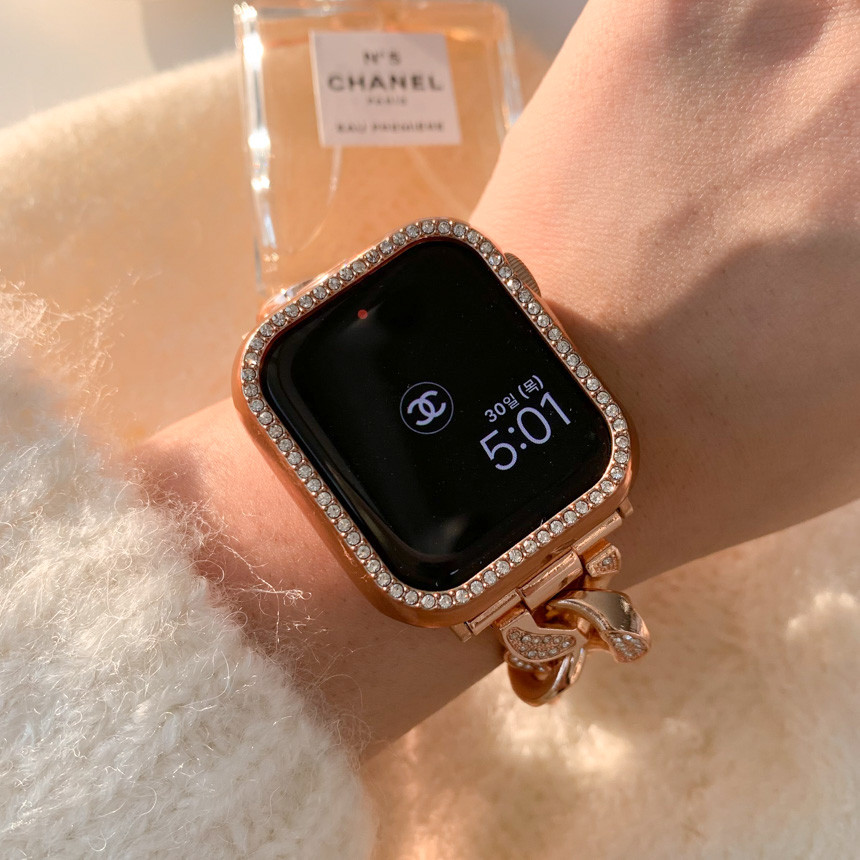 스마트워치 메탈 스트랩 베젤링 필름 워치 38mm 40mm 41mm 밴드 13종 모음 상세 이미지 111