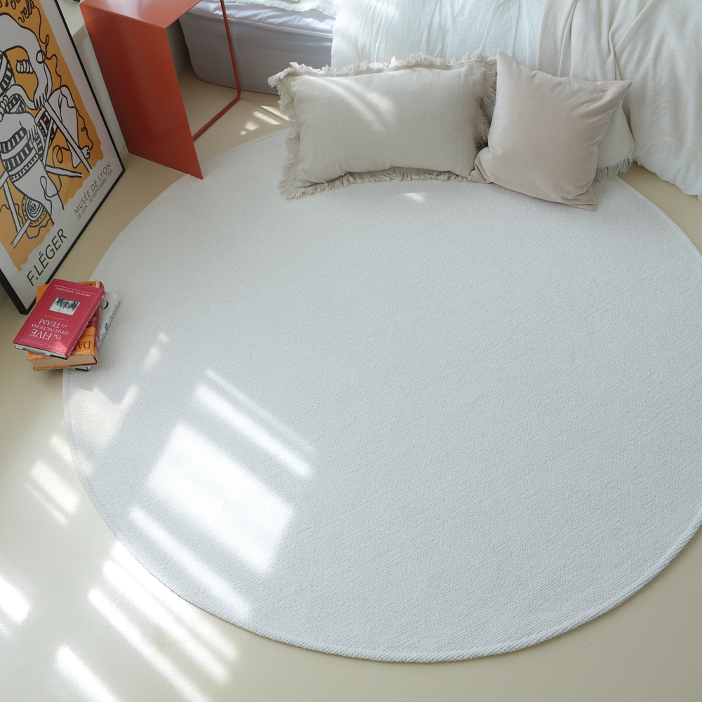 호이데코 먼지없는 보카시 사계절 물세탁 아이방 거실 대형 러그 95cm