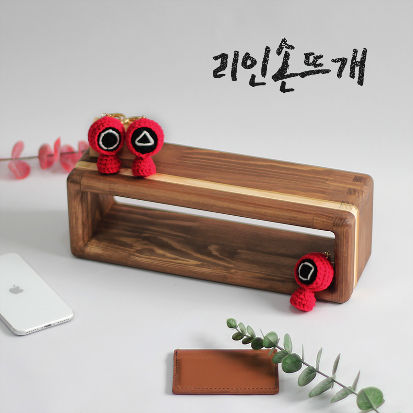 손뜨개 관리자 키링 - 오징어 도형 열쇠고리 인형 - 상세 이미지 2