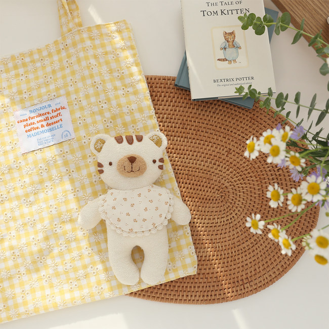오가닉 아기 호랑이 호야 애착 인형 만들기 임산부 태교바느질 DIY 미니 이미지 6