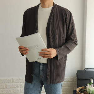 구김없는 링클프리 오버핏 스판 봄 가을 겨울 간절기 캐주얼 플리츠 브이넥... 착용 후기 | 사이즈/핏 총정리 - 상품 이미지 3
