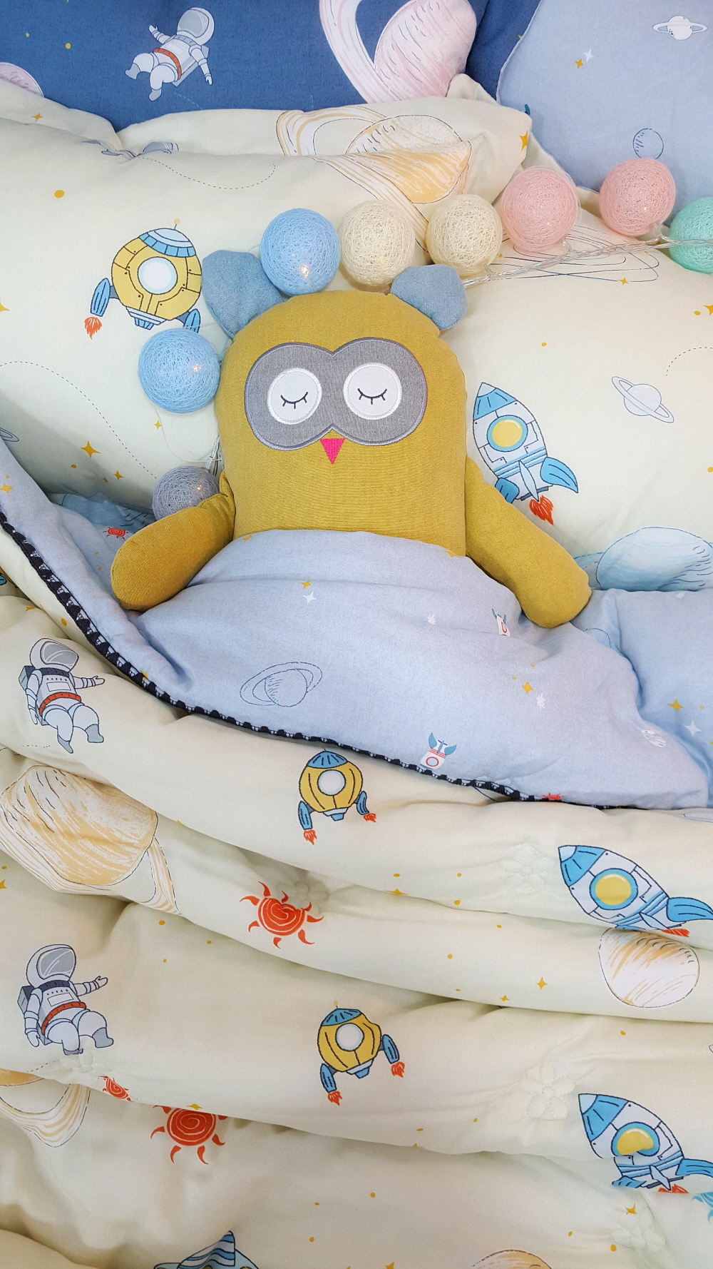 우주 캐릭터 구름 모달이불 초등학생 어린이이불 세트