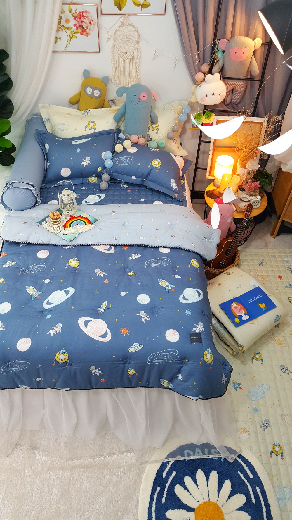 키즈 구름 모달이불 초등학생 공주 어린이이불 세트 유니콘