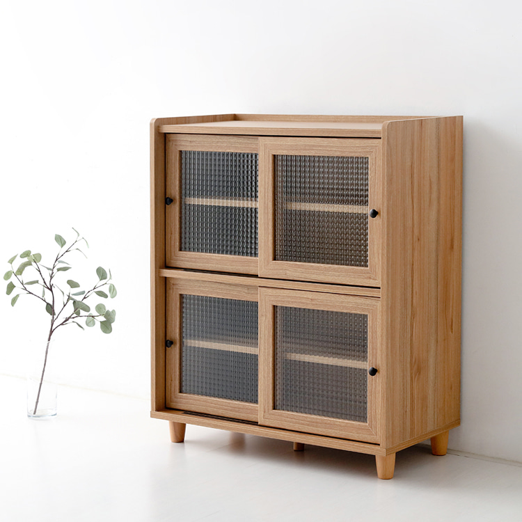 폴라보 수납장 좁은 4문 B형 810x400x970mm, 2단, 캄포어베니어 3085.6776 - 상세 이미지 2