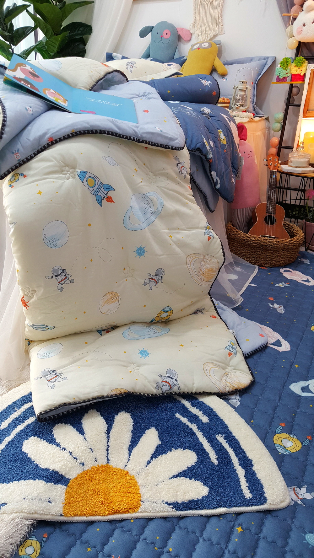 우주 캐릭터 구름 모달이불 초등학생 어린이이불 세트