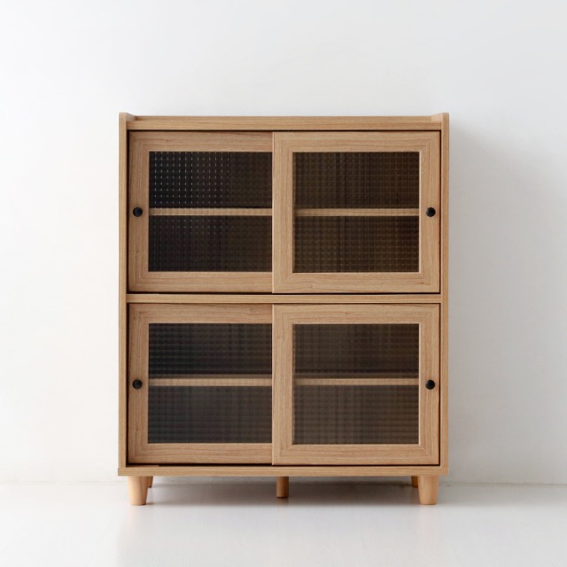 폴라보 수납장 좁은 4문 B형 810x400x970mm, 2단, 캄포어베니어 3085.6776 - 상세 이미지 4