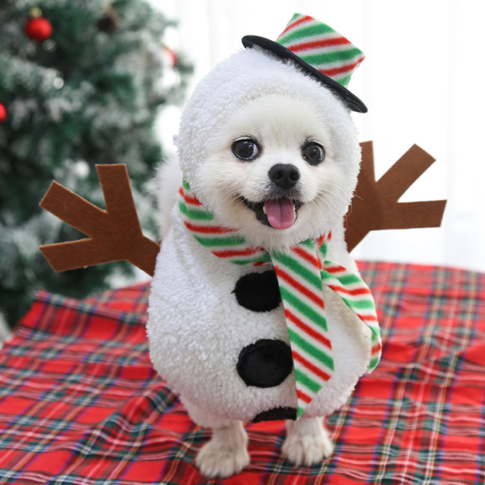 강아지 눈사람 코스튬 크리스마스옷 할로윈 산타 코스프레 고양이 강아지옷 이미지 8