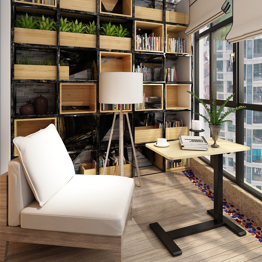 전동식 높이조절 이동식 사이드 테이블 MSD-1