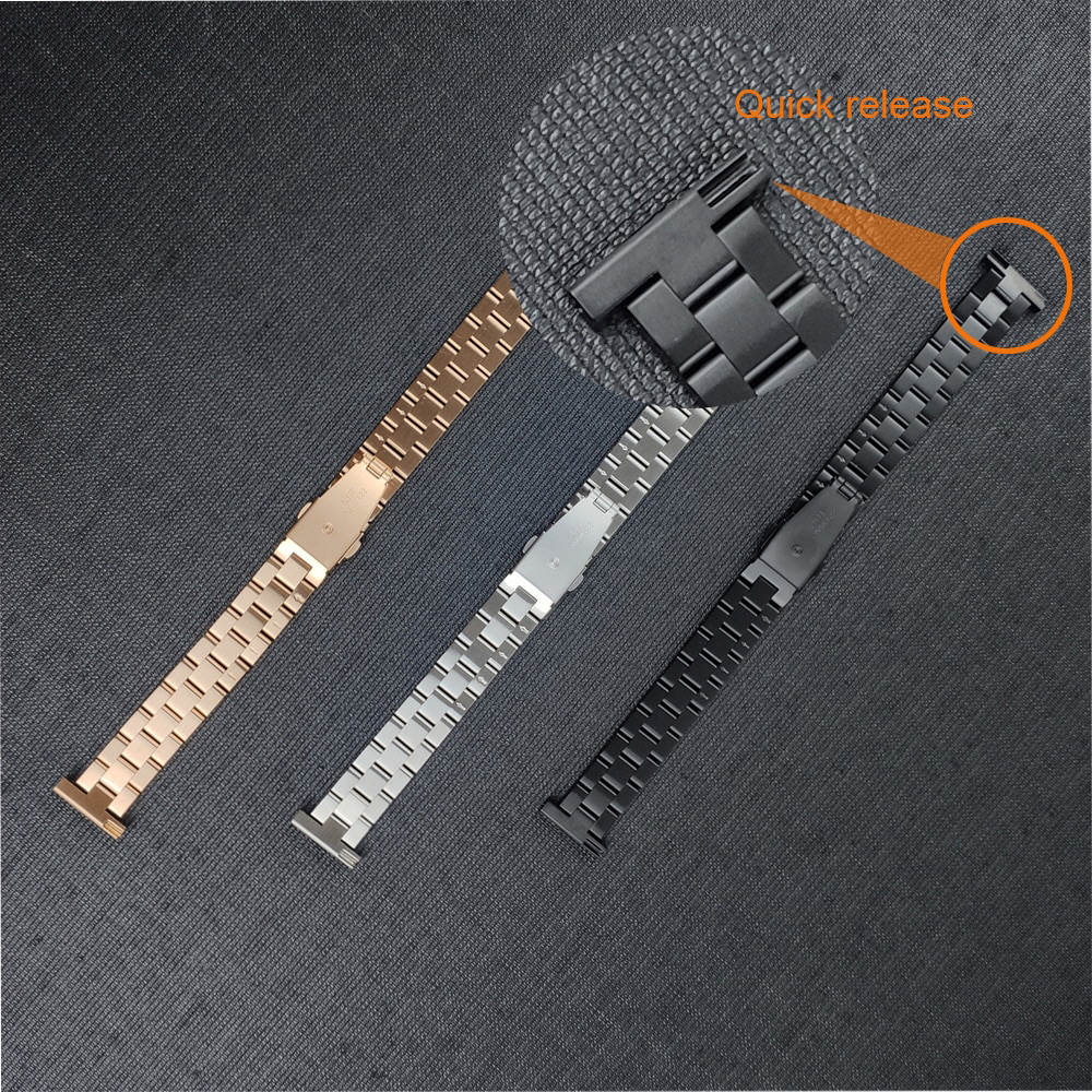 갤럭시 워치4 클래식 워치 1 3 액티브 1 2 호환 여성용 메탈 스트랩 20mm 22mm B3 - 상세 이미지 3