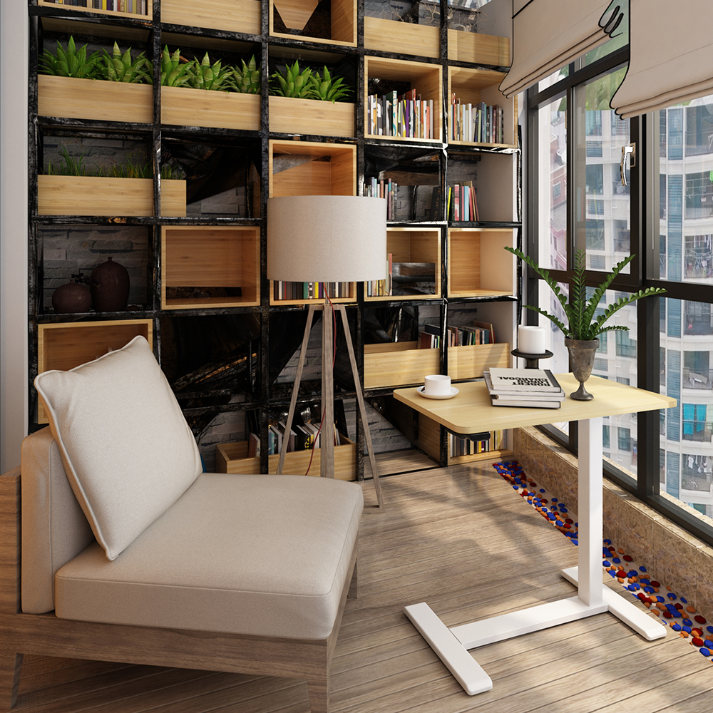 전동식 높이조절 이동식 사이드 테이블 MSD-1