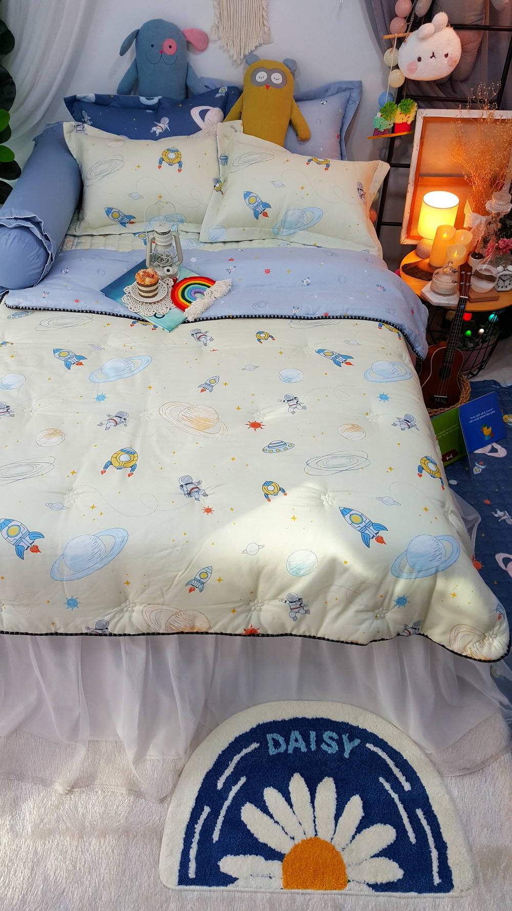 우주 캐릭터 구름 모달이불 초등학생 어린이이불 세트