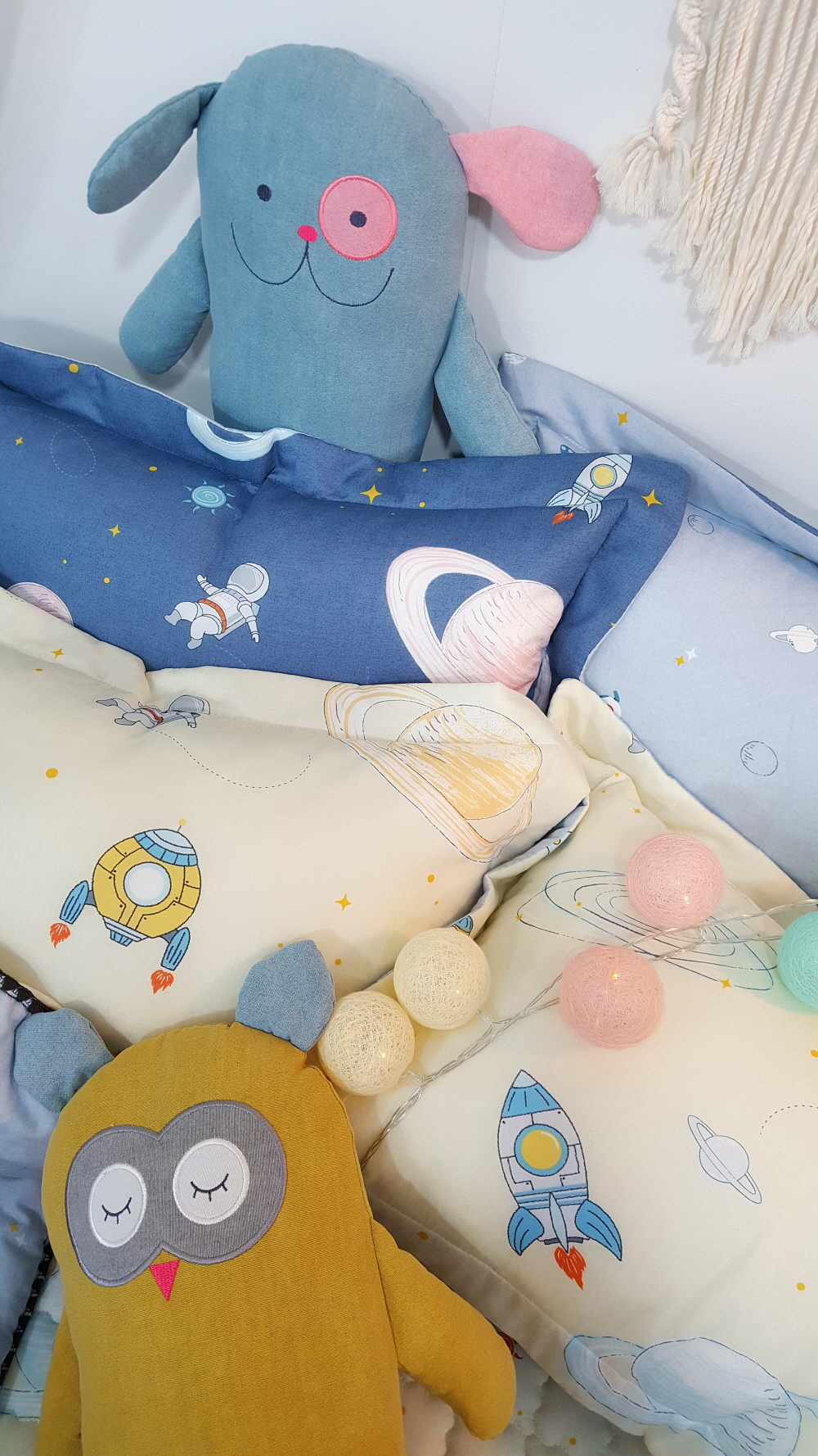 우주 캐릭터 구름 모달이불 초등학생 어린이이불 세트