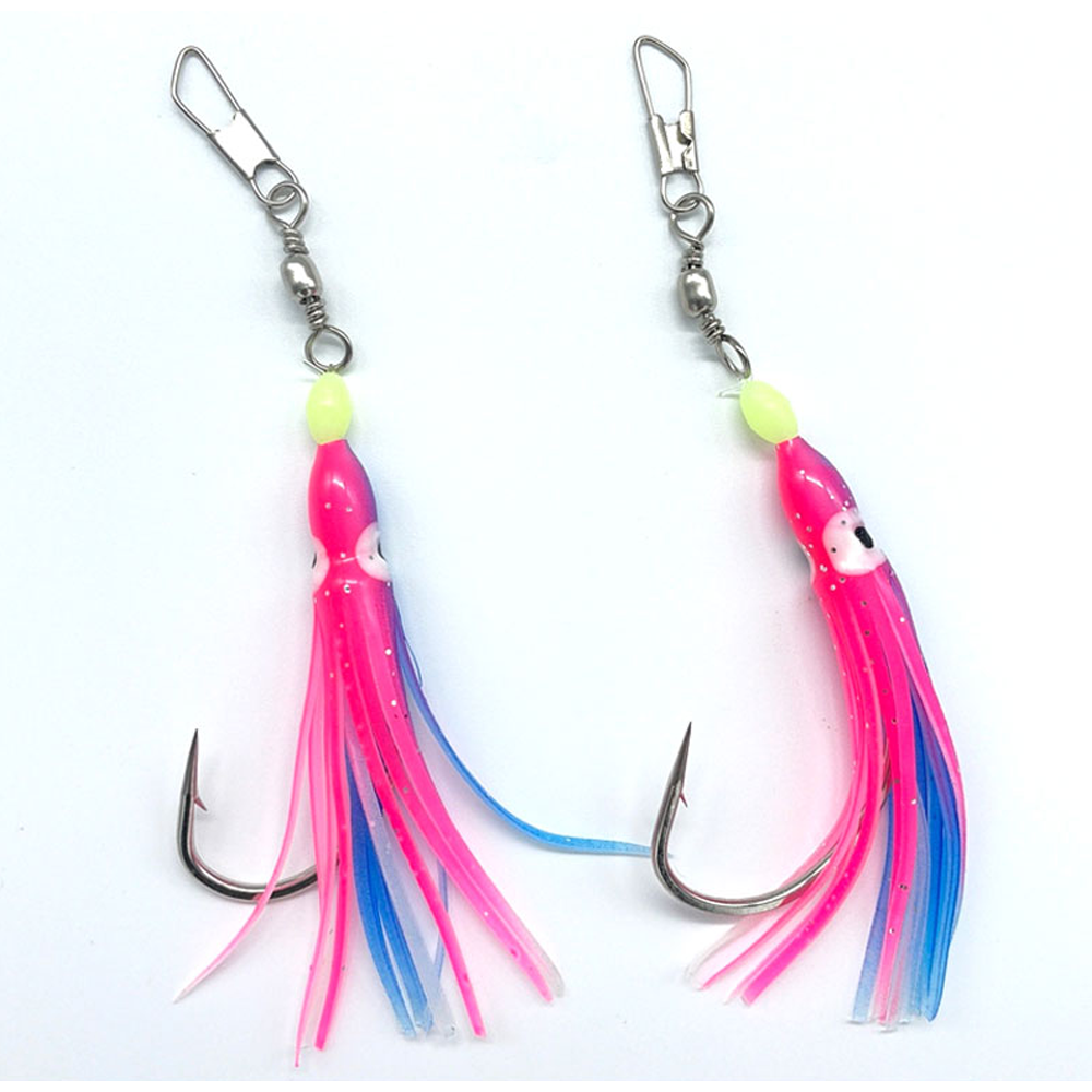 포토리아 대구 꼴뚜기 바늘 꼴뚜기채비 대구지깅 레드 2개입 - 상세 이미지 3