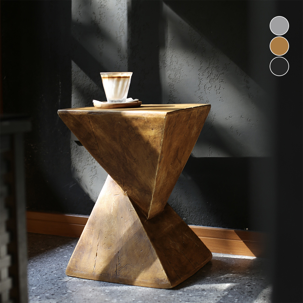 라슈에뜨 가구 자연을 담은 네이처 커피 티 테이블 거실 쇼파 사이드 사각협탁 카라멜브라운