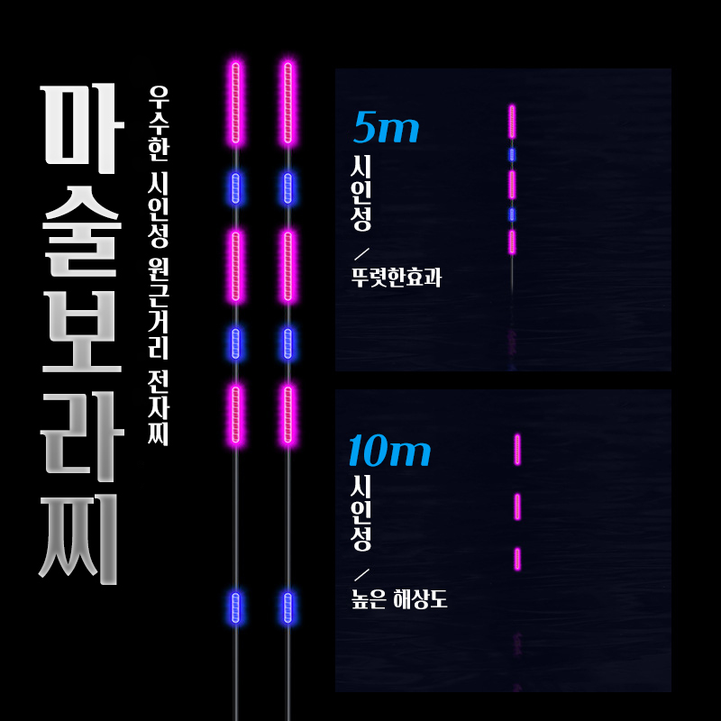 루키드 현영 민물 전자찌 V 여성과 아이들이 좋아하는 보라색 불빛 눈이 편한 전자찌 - 상세 이미지 2