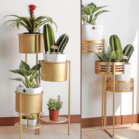 인테리어 장식 소품 테이블 화분 테이블 화분 탁자