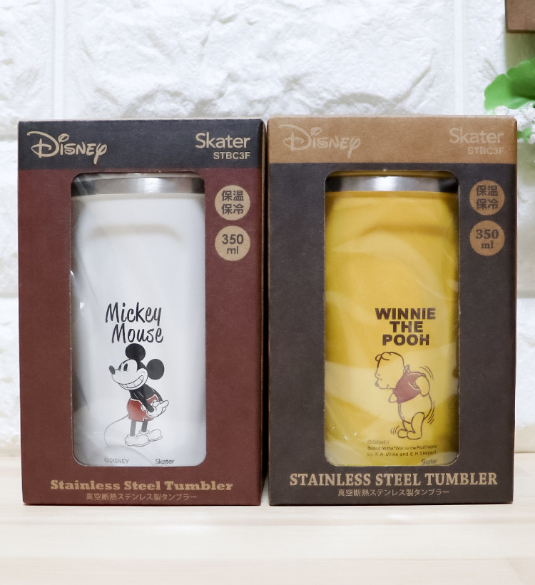 스케이터 디즈니 캐릭터 진공 단열 커피 텀블러 350ml (미키 / 곰돌이푸) - 주방·식기 - 하카타몰
