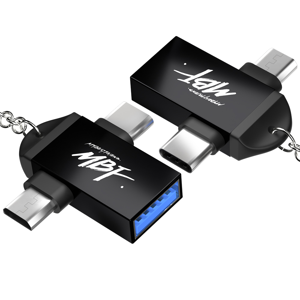 C타입 to micro 5핀 to USB 3.0 OTG T형 젠더 : 영원샵
