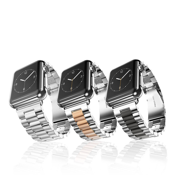 다원 애플워치호환 메탈 스트랩 시계줄 애플워치 10, 46mm, 실버블랙 이미지 7