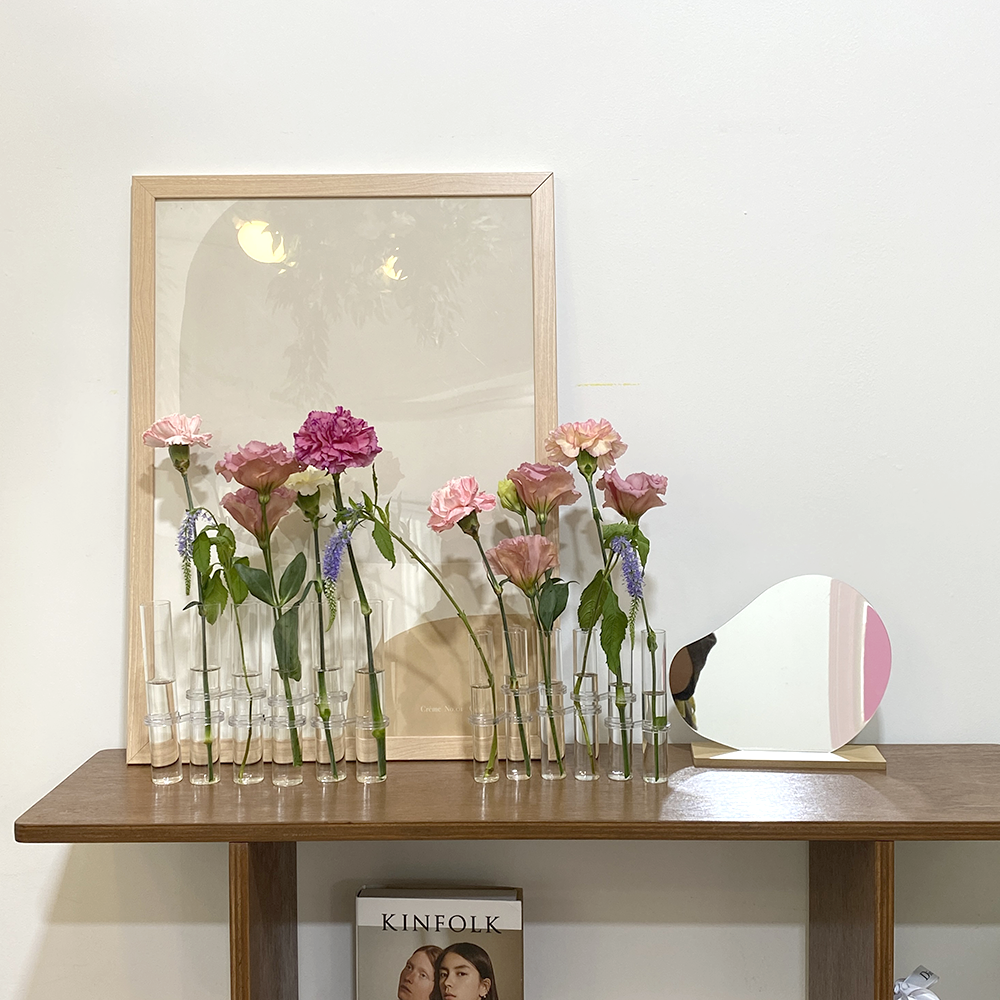 네르하 이케바나 화병 유리 꽃꽂이 화병 꽃병