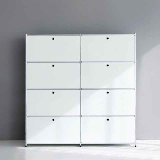 심플리 4x2 수납장 8문 BC102 1520mmx400mmx1580mm, 4단, 화이트 2185.9325 이미지 7