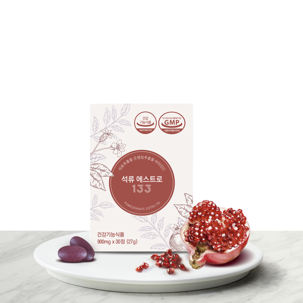슈퍼푸드케이 석류에스트로133 갱년기 여성 에스트로겐 영양 3종모두함유 30정, 3개 이미지 3