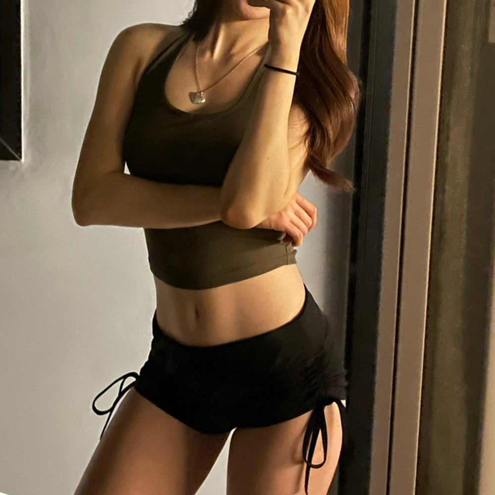 리플렉스 사이드 스티어링 숏팬츠 요가복 스피닝 D03 - 상세 이미지 4