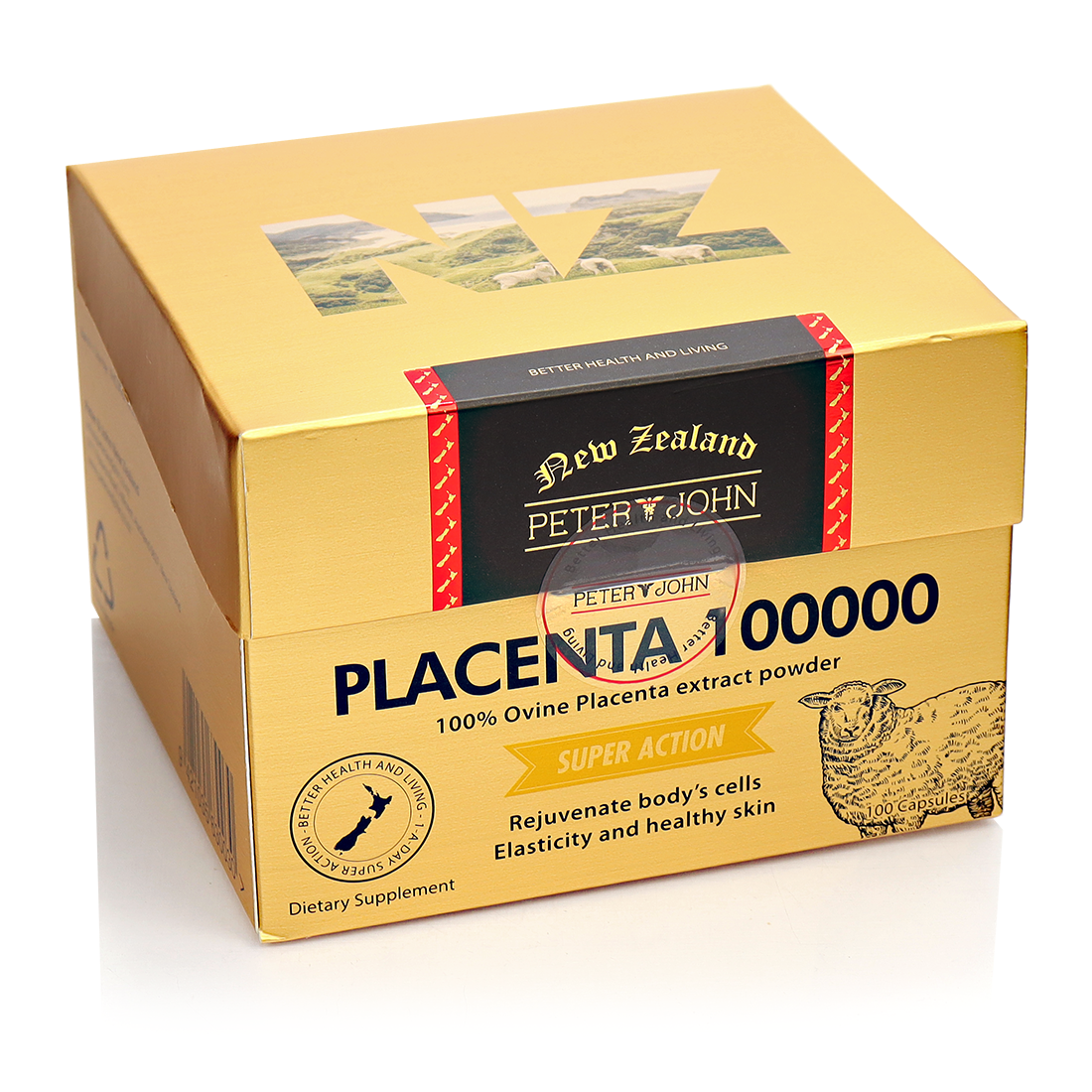양태반 분말 플라센타 뉴질랜드 양태반캡슐 피터앤존 100000 60정