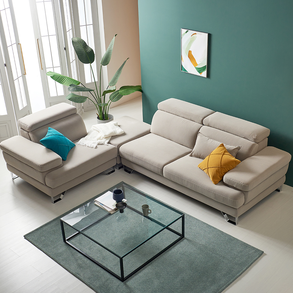 서광퍼니처 3인용아쿠아텍스 이지클린 사하라 패브릭 소파