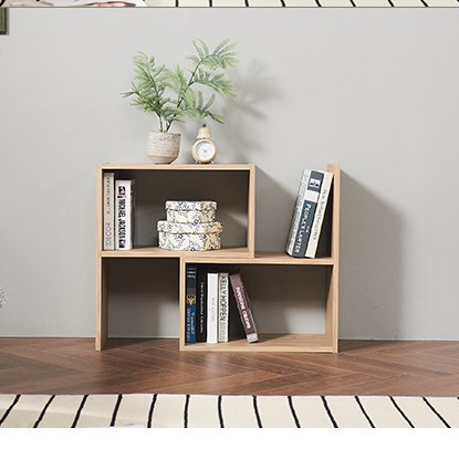 모듈 책장 작은 조립식 책장 수납함 시스템 디자인 맞춤 책장 - 상세 이미지 5