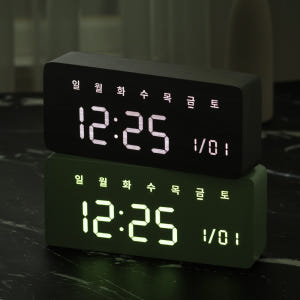 플라이토 우드 데이즈 LED 탁상시계 전자 알람 디지털 무소음 날짜 요일... 솔직 후기 | 실제 배치 사진 포함 - 상품 이미지 2