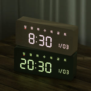 플라이토 우드 데이즈 LED 탁상시계 전자 알람 디지털 무소음 날짜 요일... 솔직 후기 | 실제 배치 사진 포함 - 상품 이미지 3
