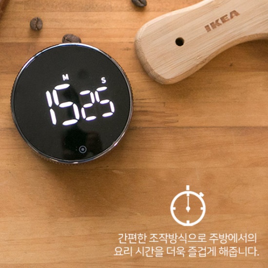 디지털 다이얼타이머 원형타이머 음식 타이머 요리용 제과 제빵 베이킹 소리안나는 식당 소형