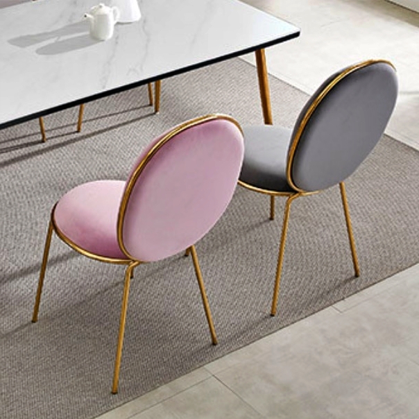 명품 식탁의자 코너 골드 낮은 세라믹 식탁 의자