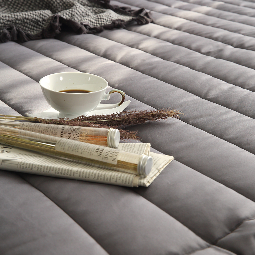 순면 두꺼운 침대 매트리스 패드 차콜 이스턴킹