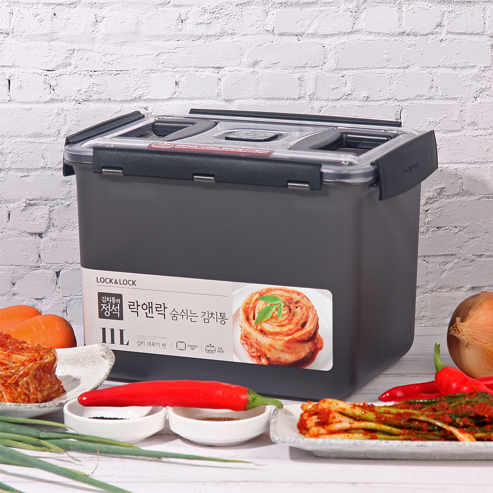 락앤락 스텐 김치통 3.8L 외 뉴와인 발효숙성용기 숨쉬는김치통 비스프리모듈러 - 상세 이미지 5