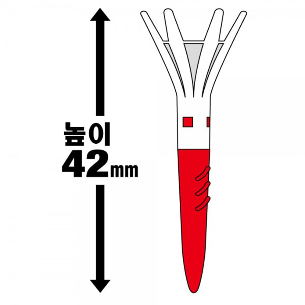 다이야 토마호크티 42mm 기능성골프티 숏 2세트 - 상세 이미지 3