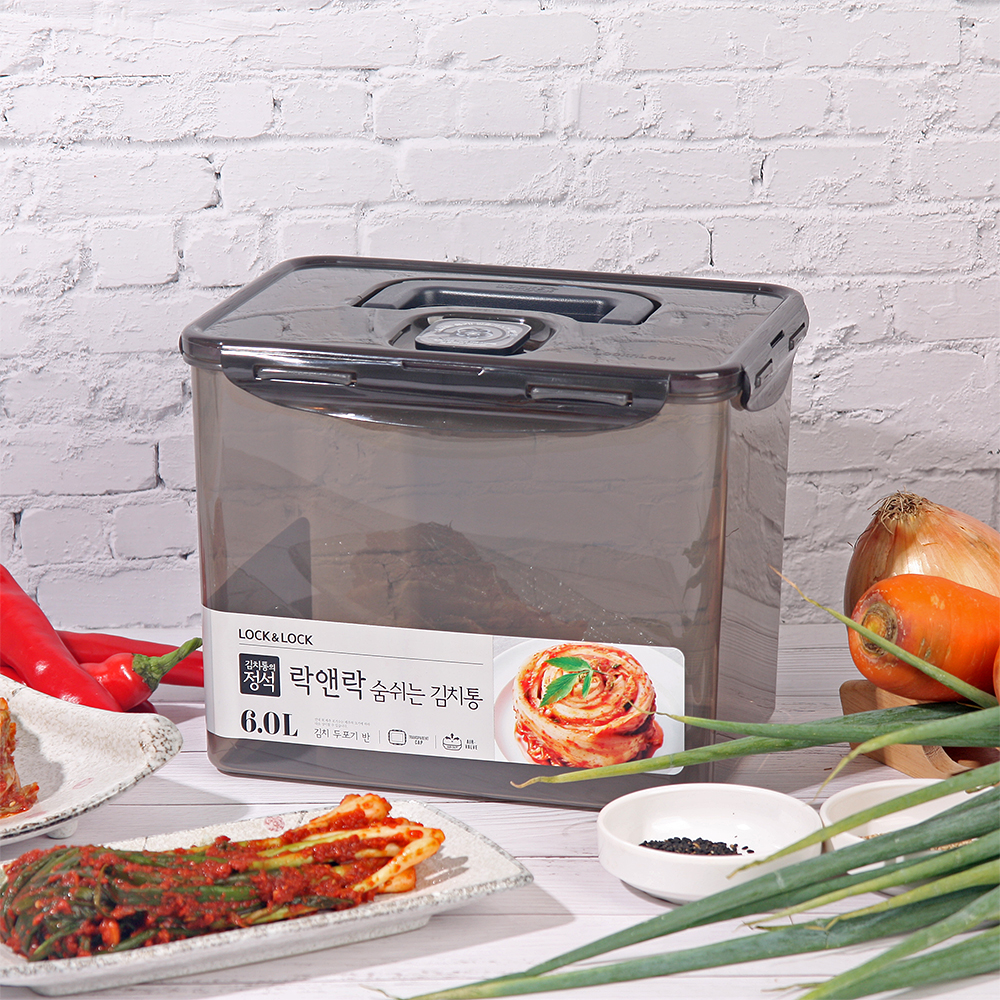 락앤락 스텐 김치통 3.8L 외 뉴와인 발효숙성용기 숨쉬는김치통 비스프리모듈러 - 상세 이미지 4