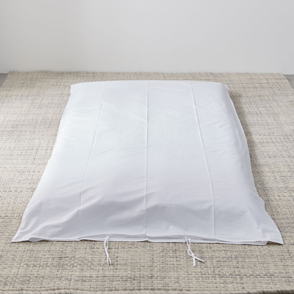 한실 요커버 구김없는 호텔침구 무지 데일리 60수(순면) 화이트, SS 슈퍼싱글(110x220cm)