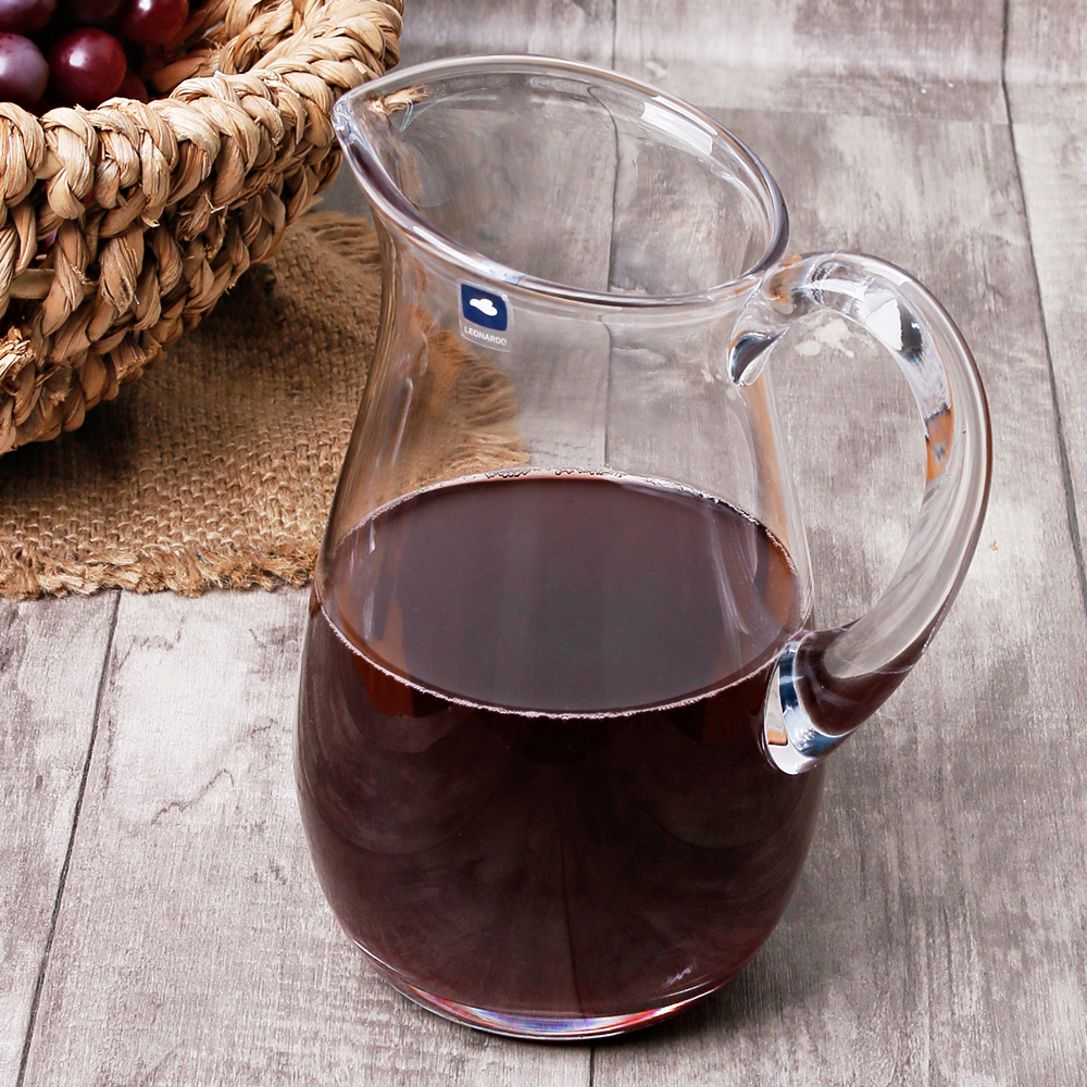 레오나르도 유리물병 워터저그 1000ml 카페 손잡이 피쳐 - 상품 이미지