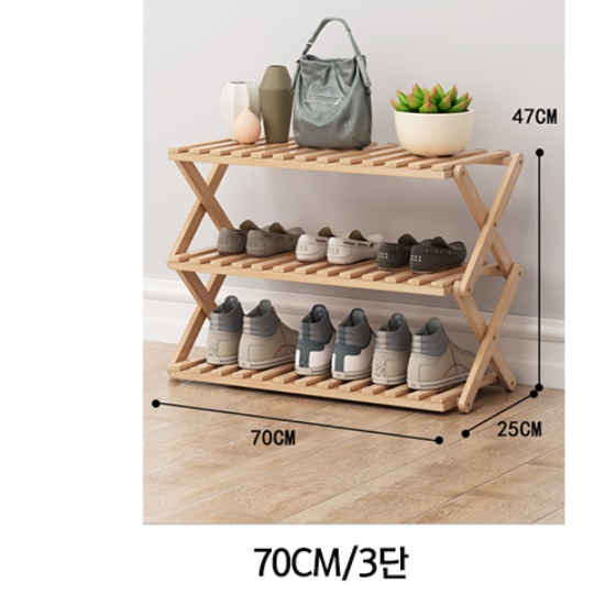 접이식 원목 미니 선반장 우드 선반 팬트리 수납장 나무 진열장 - 상세 이미지 5