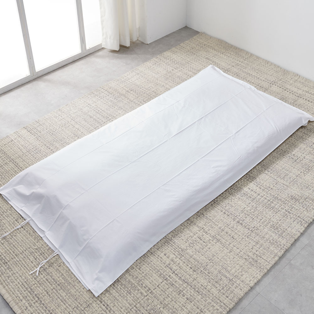 한실 요커버 구김없는 호텔침구 무지 데일리 60수(순면) 화이트, SS 슈퍼싱글(110x220cm)