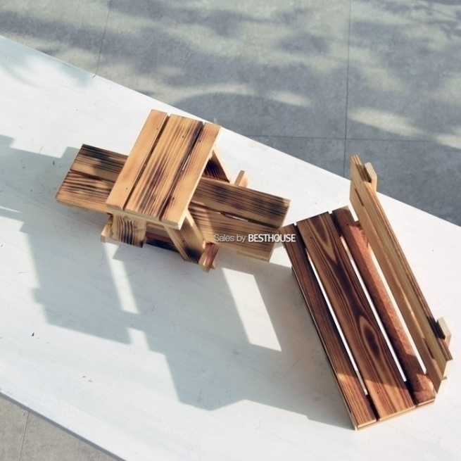 원목 화분 테이블 얇은테이블 한뼘테이블 간이 탁자 받침대 창가 선반 콘솔 보조 나무 미니