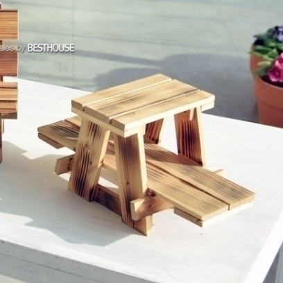 원목 화분 테이블 얇은테이블 한뼘테이블 간이 탁자 받침대 창가 선반 콘솔 보조 나무 미니