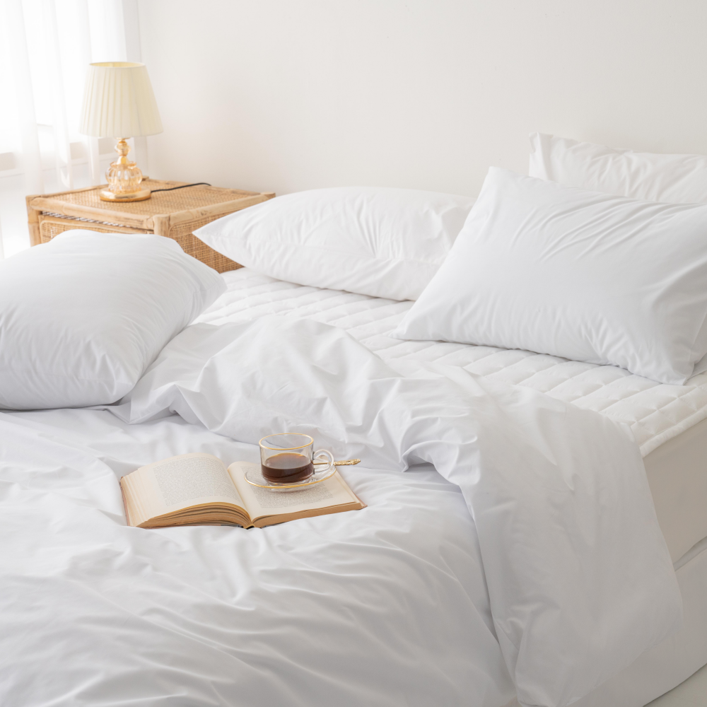 슈퍼싱글 호텔 이불커버 화이트 구스 사계절 홑겹 고밀도 사각사각 호텔식 광폭